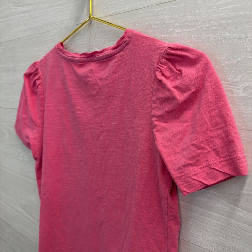 Boden Pink Short Puff Sleeve Top Extra Small