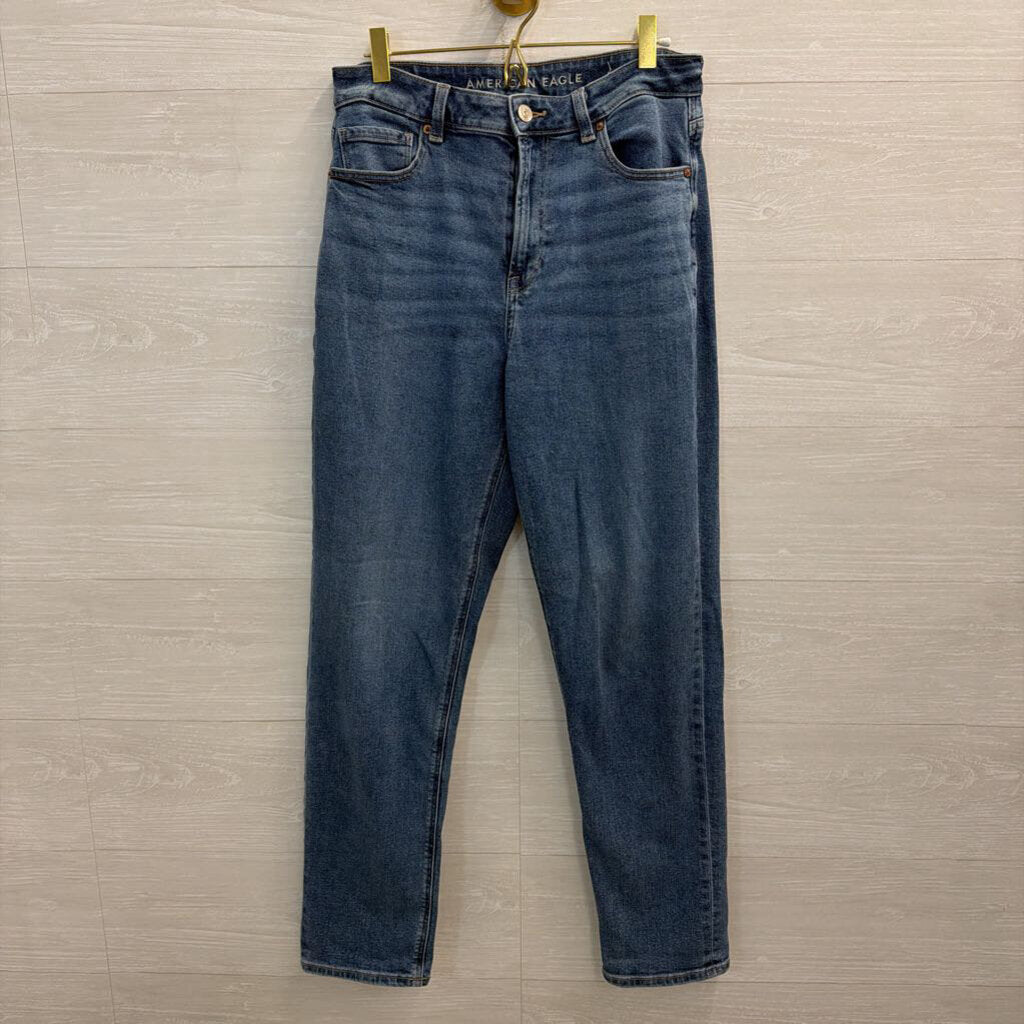 American Eagle Medium Wash Mom Jeans 8 Long