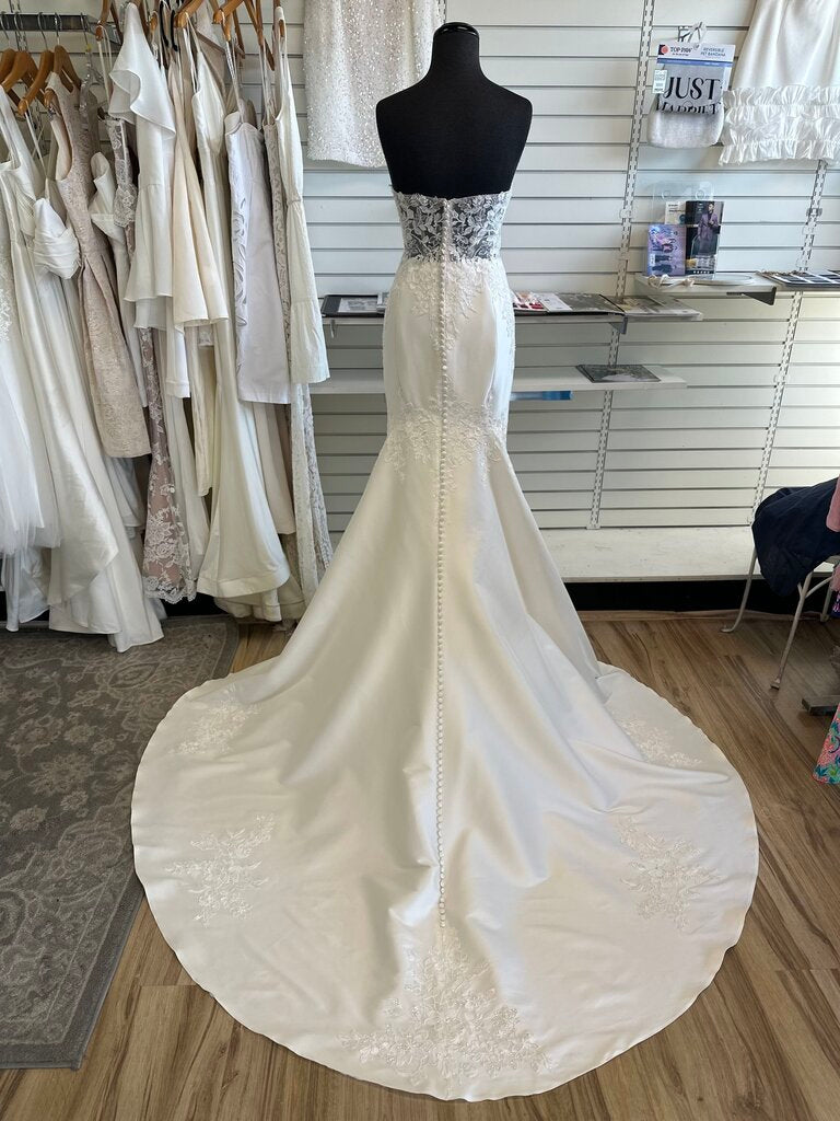 Sincerity Bridal Fitted Removable Strap Wedding Dress 14