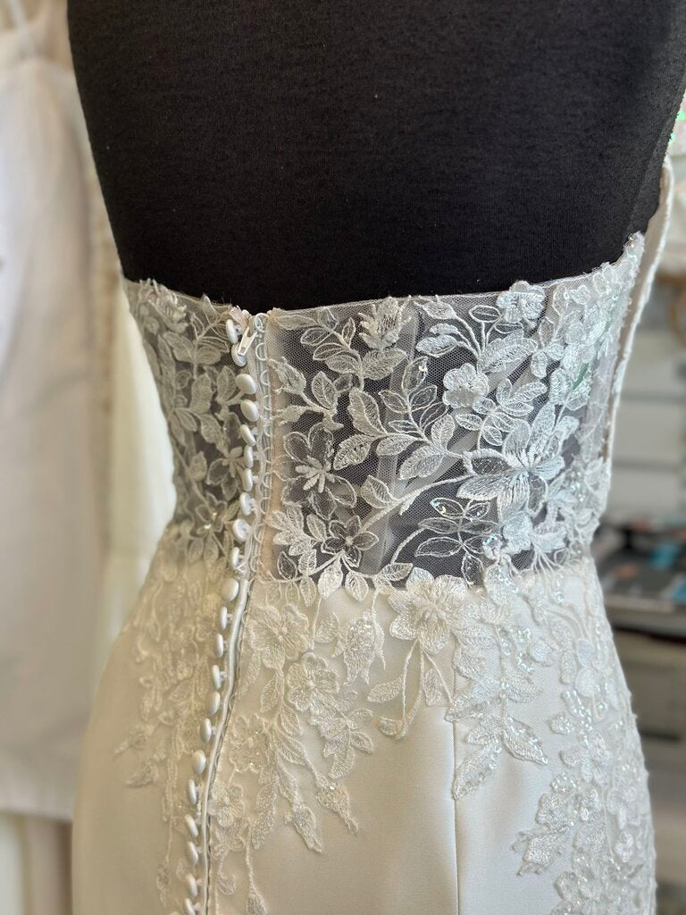 Sincerity Bridal Fitted Removable Strap Wedding Dress 14