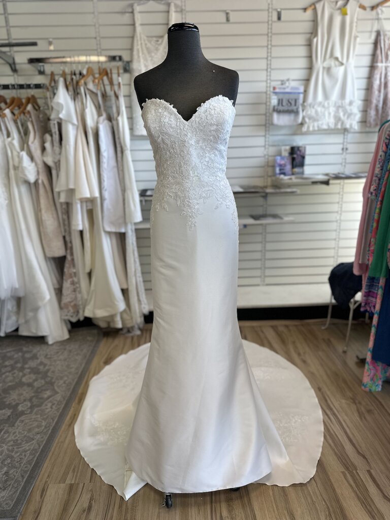 Sincerity Bridal Fitted Removable Strap Wedding Dress 14