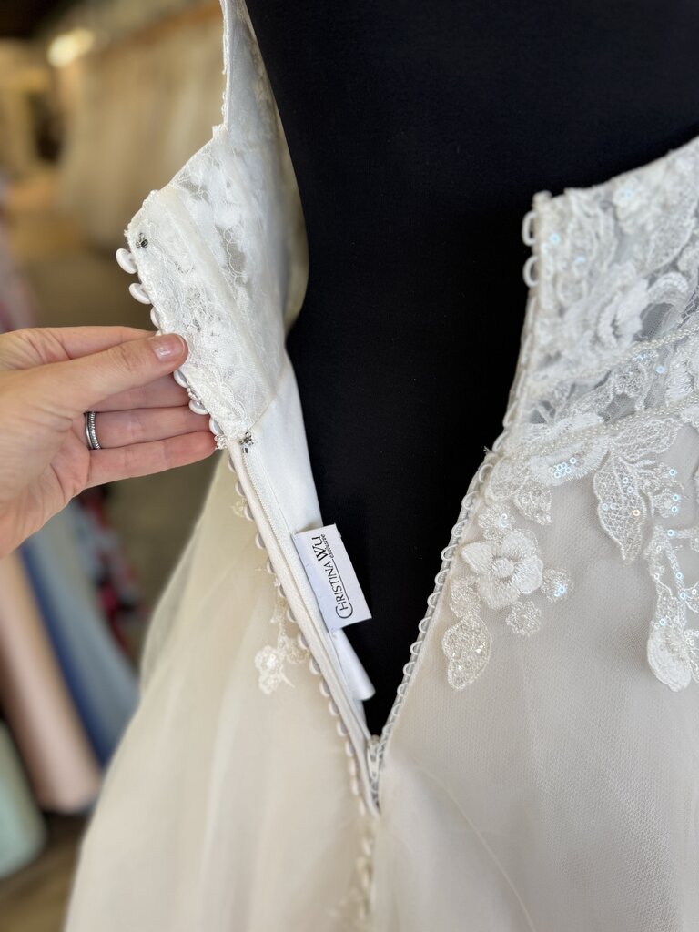 Christina Wu Lace A-Line Wedding Dress 6