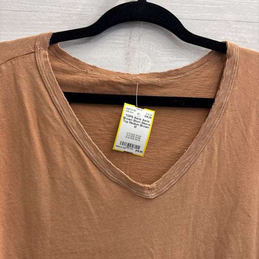 Aerie Brown Short Sleeve Top Medium