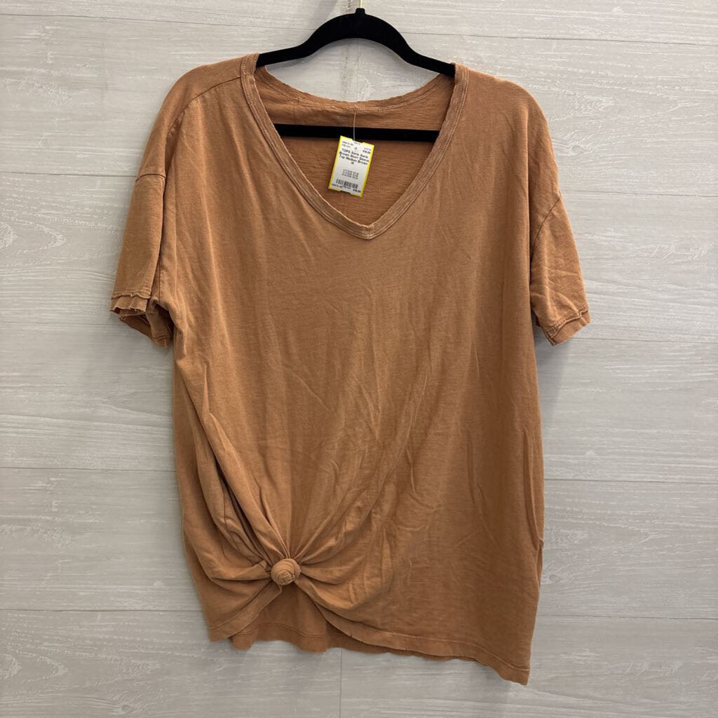 Aerie Brown Short Sleeve Top Medium