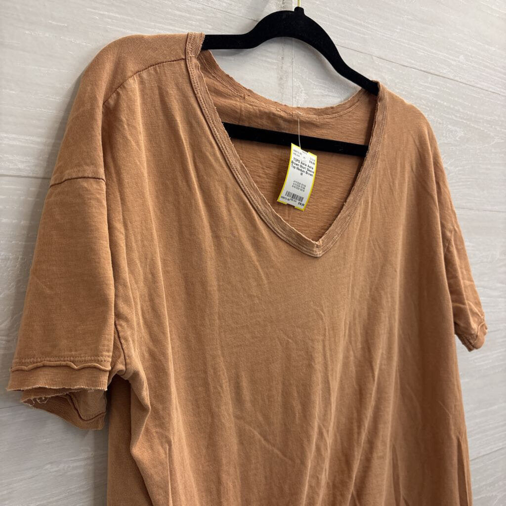 Aerie Brown Short Sleeve Top Medium