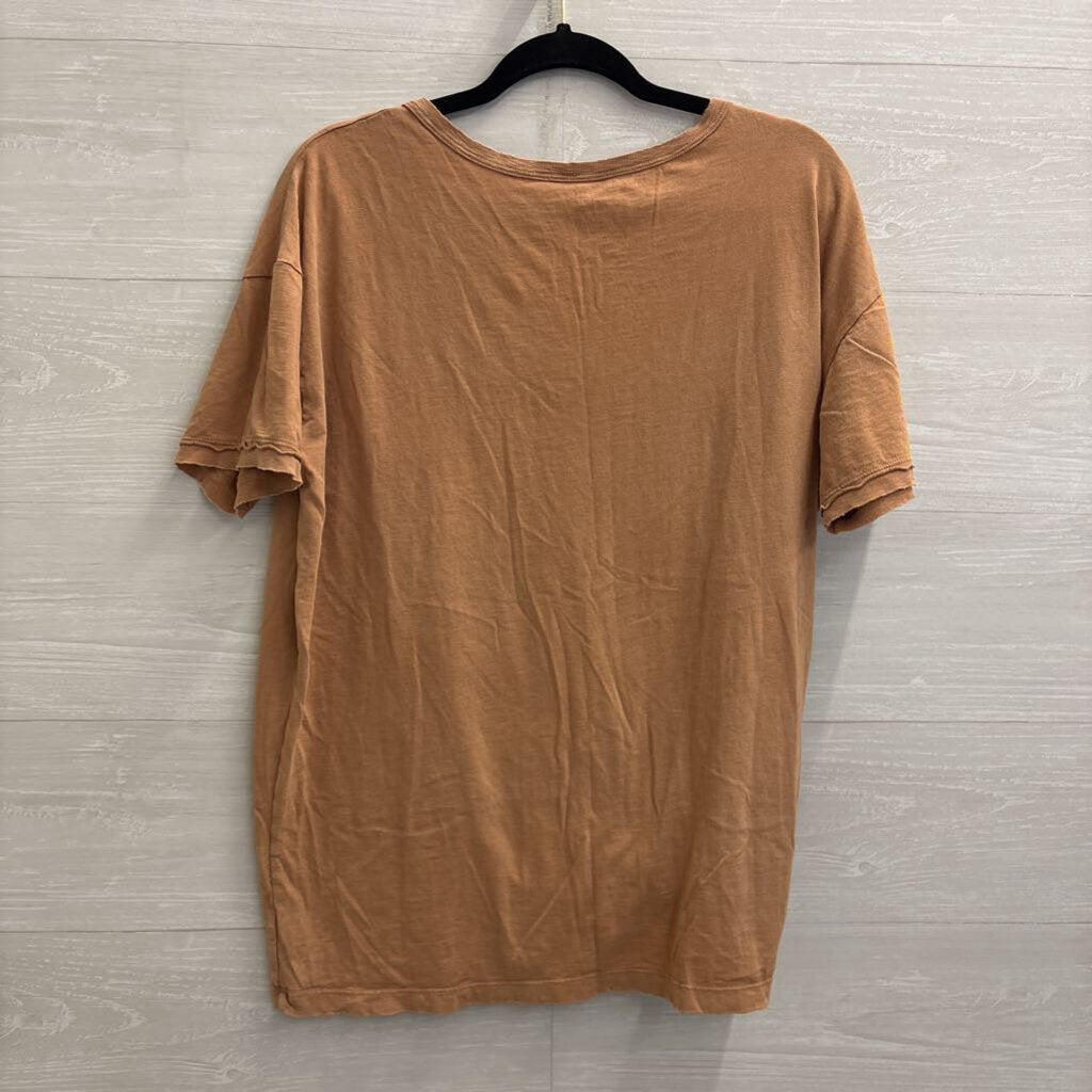 Aerie Brown Short Sleeve Top Medium