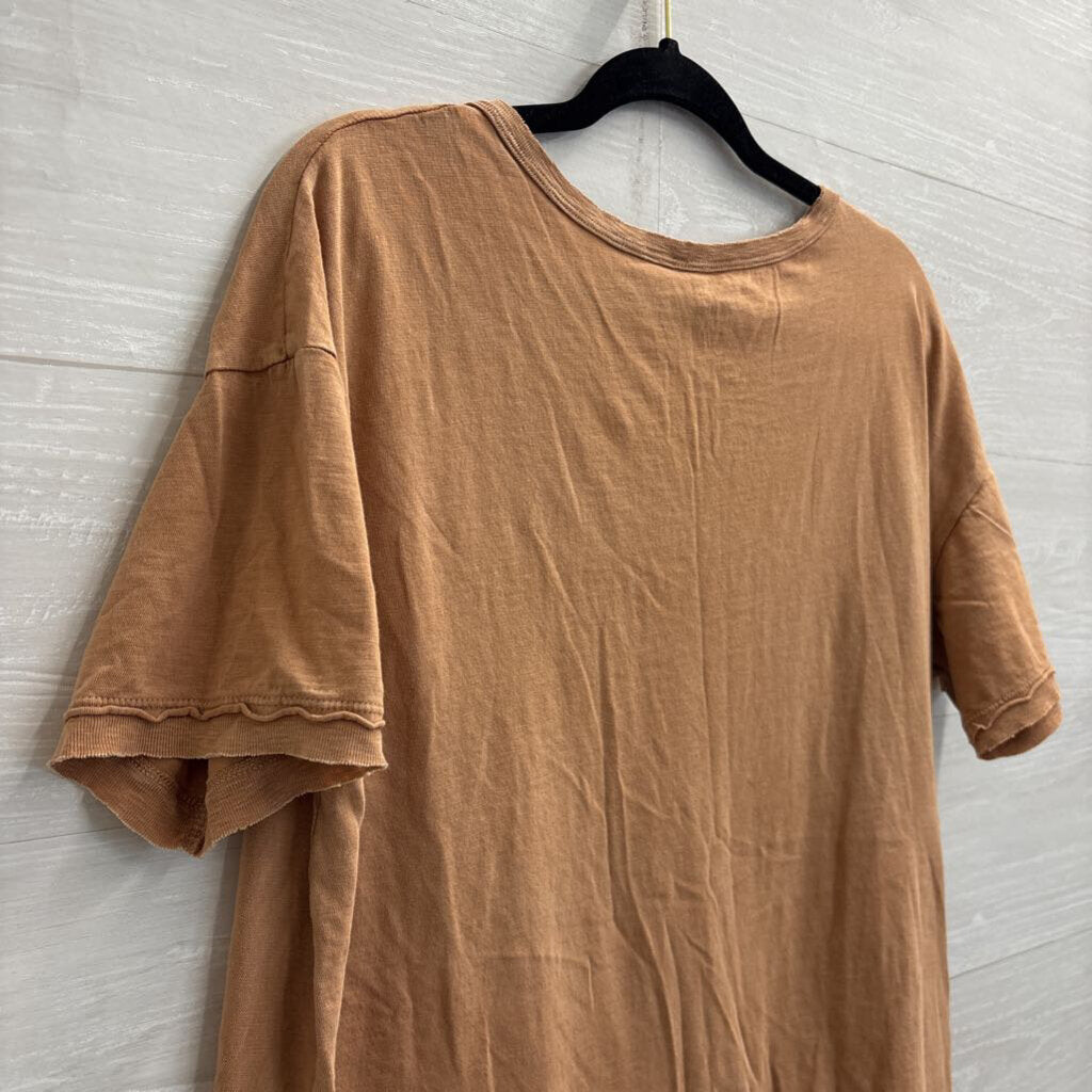 Aerie Brown Short Sleeve Top Medium