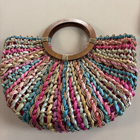 Cappelli Multi Color Straw Purse