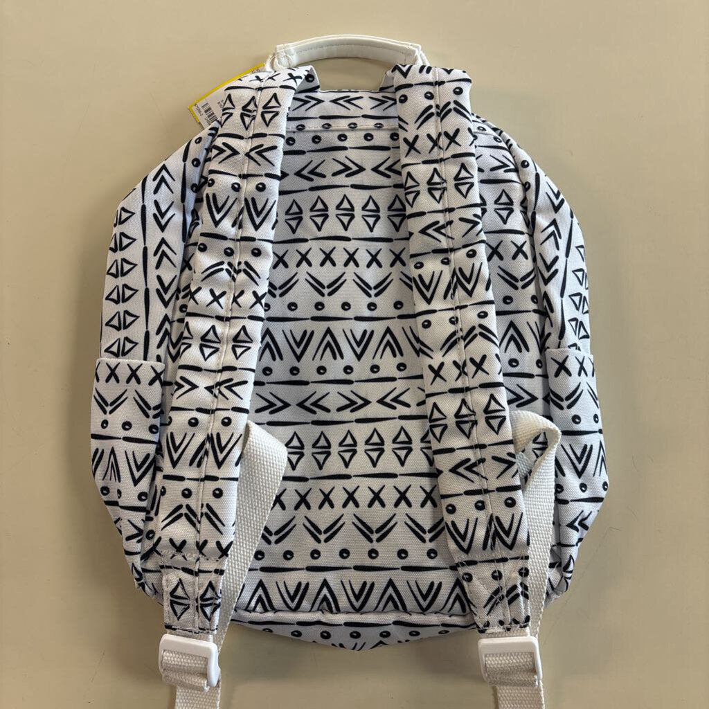 Hot Style White/ Black Print Small Backpack