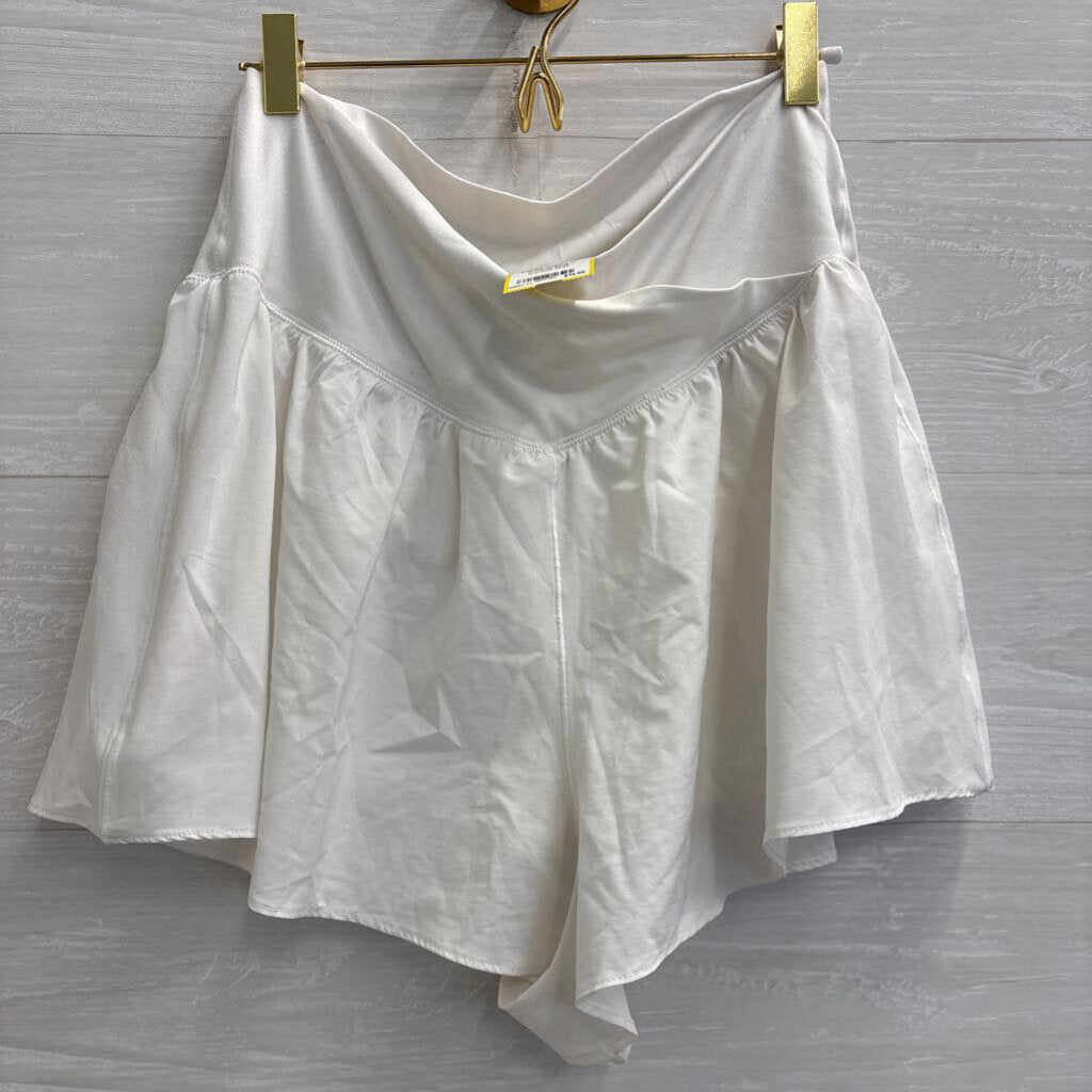 Offline by Aerie White Wide Leg Athletic Shorts Large