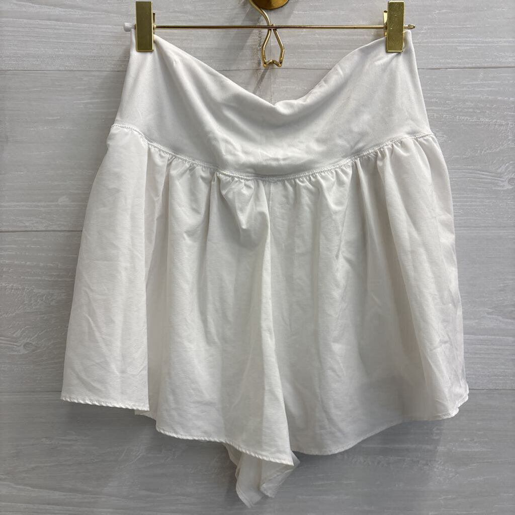 Offline by Aerie White Wide Leg Athletic Shorts Large