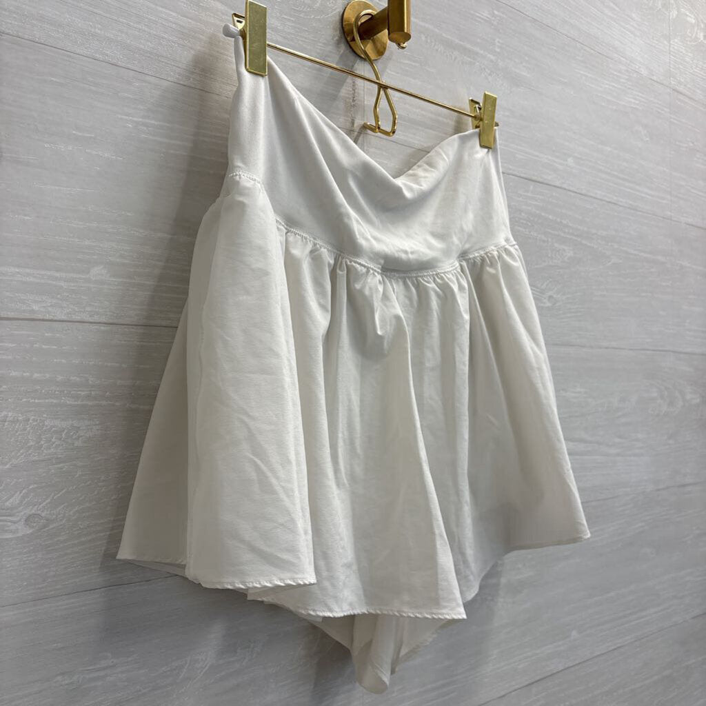 Offline by Aerie White Wide Leg Athletic Shorts Large