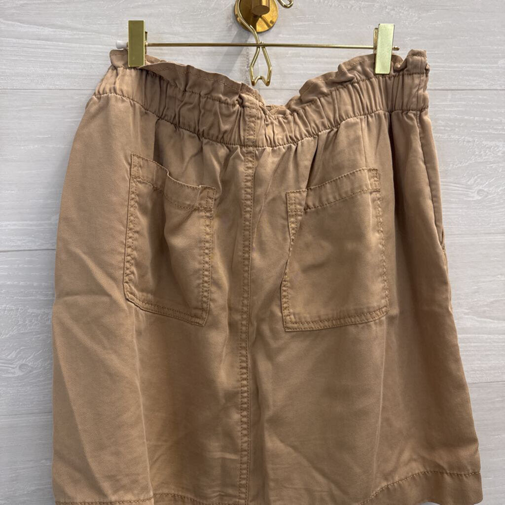 Loft Brown Paperbag Waist Skirt 6