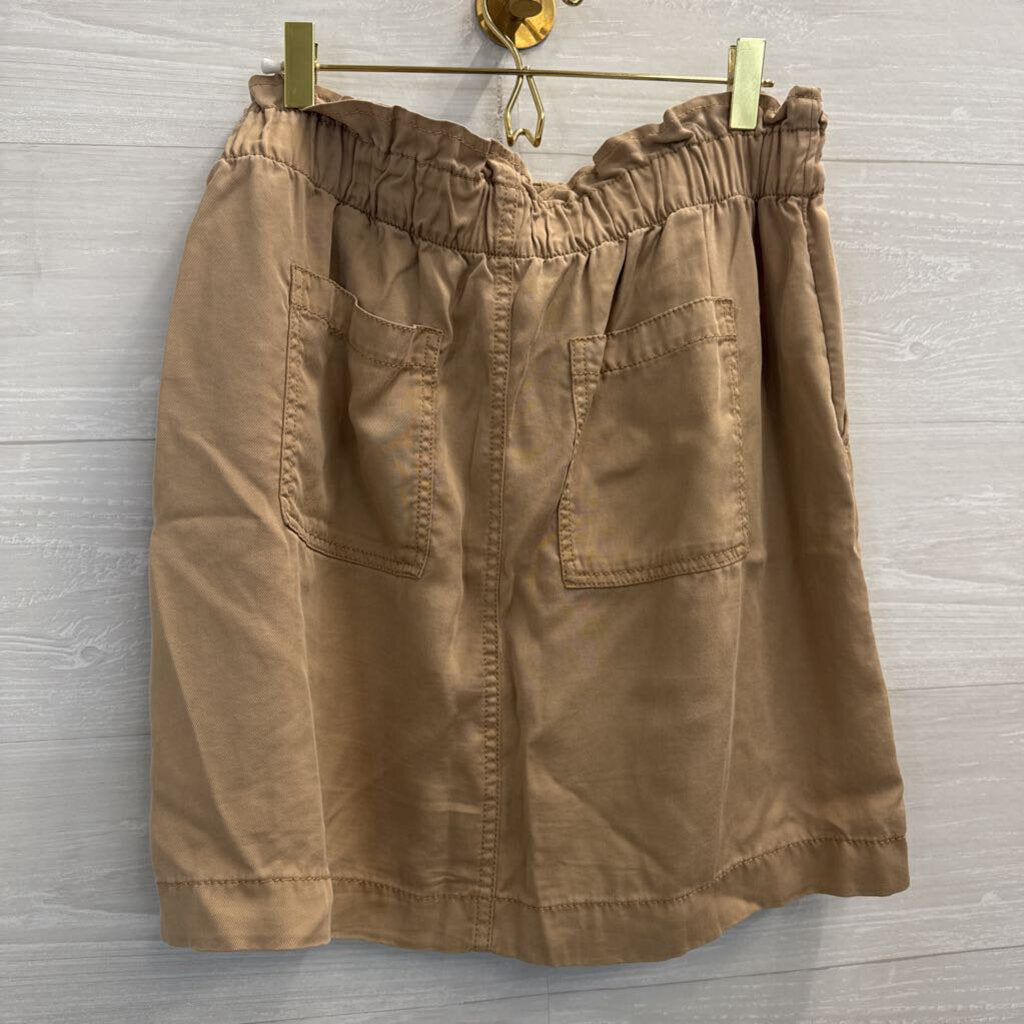 Loft Brown Paperbag Waist Skirt 6