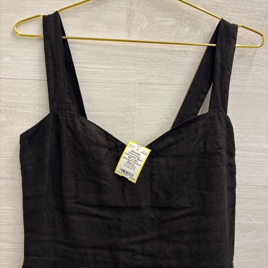 Reformation Black 100% Linen Sleeveless Dress 8