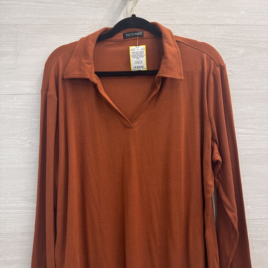 TicTicMiss Burnt Orange Long Sleeve Top XXL