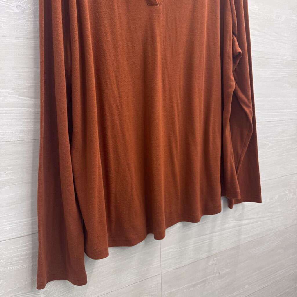 TicTicMiss Burnt Orange Long Sleeve Top XXL