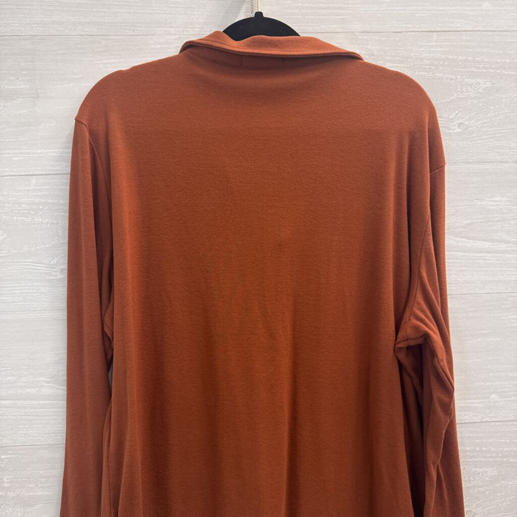TicTicMiss Burnt Orange Long Sleeve Top XXL