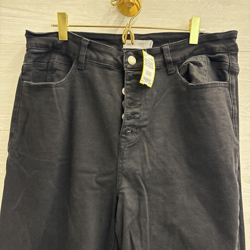 TNR Jeans Black Denim Wide Leg Jeans 32