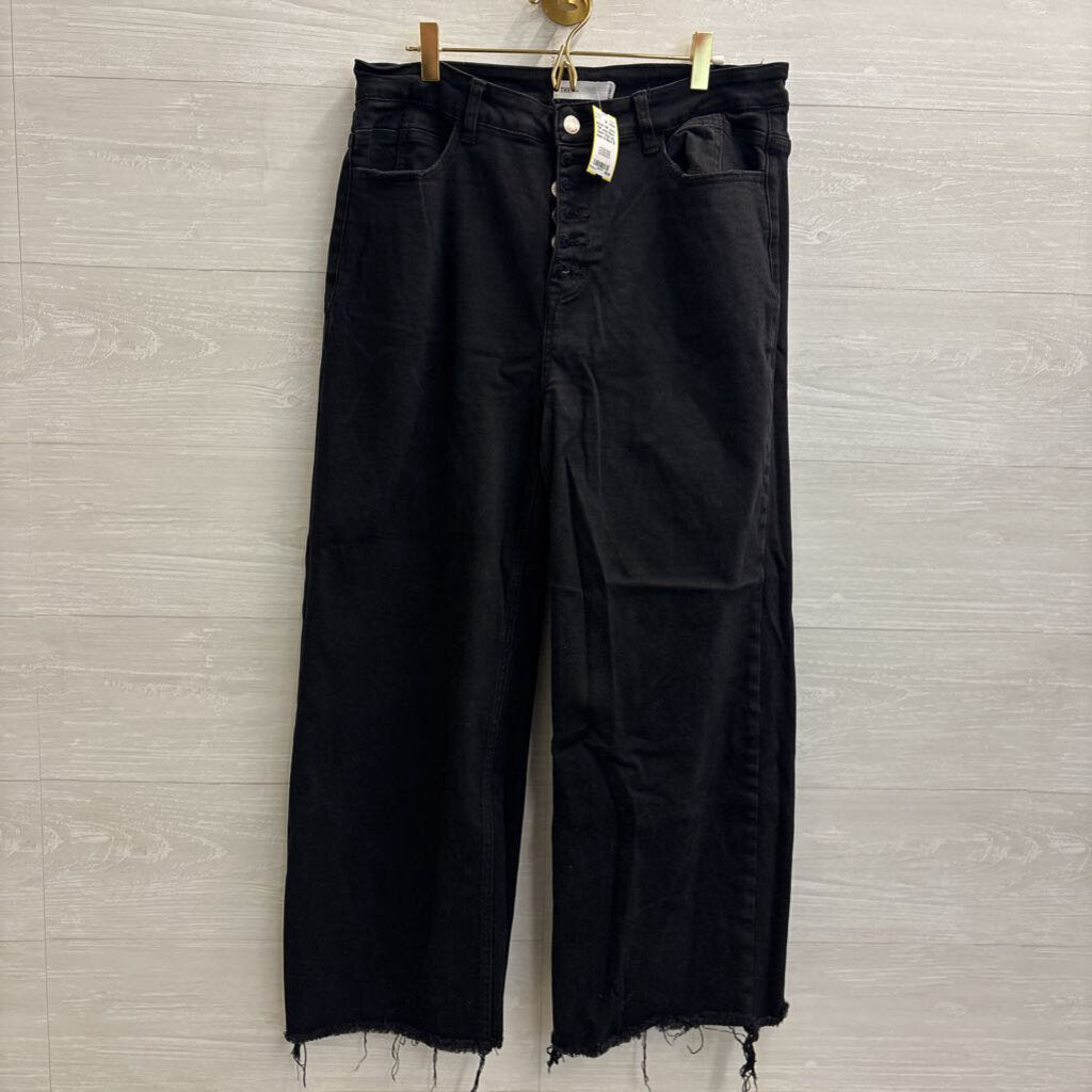 TNR Jeans Black Denim Wide Leg Jeans 32