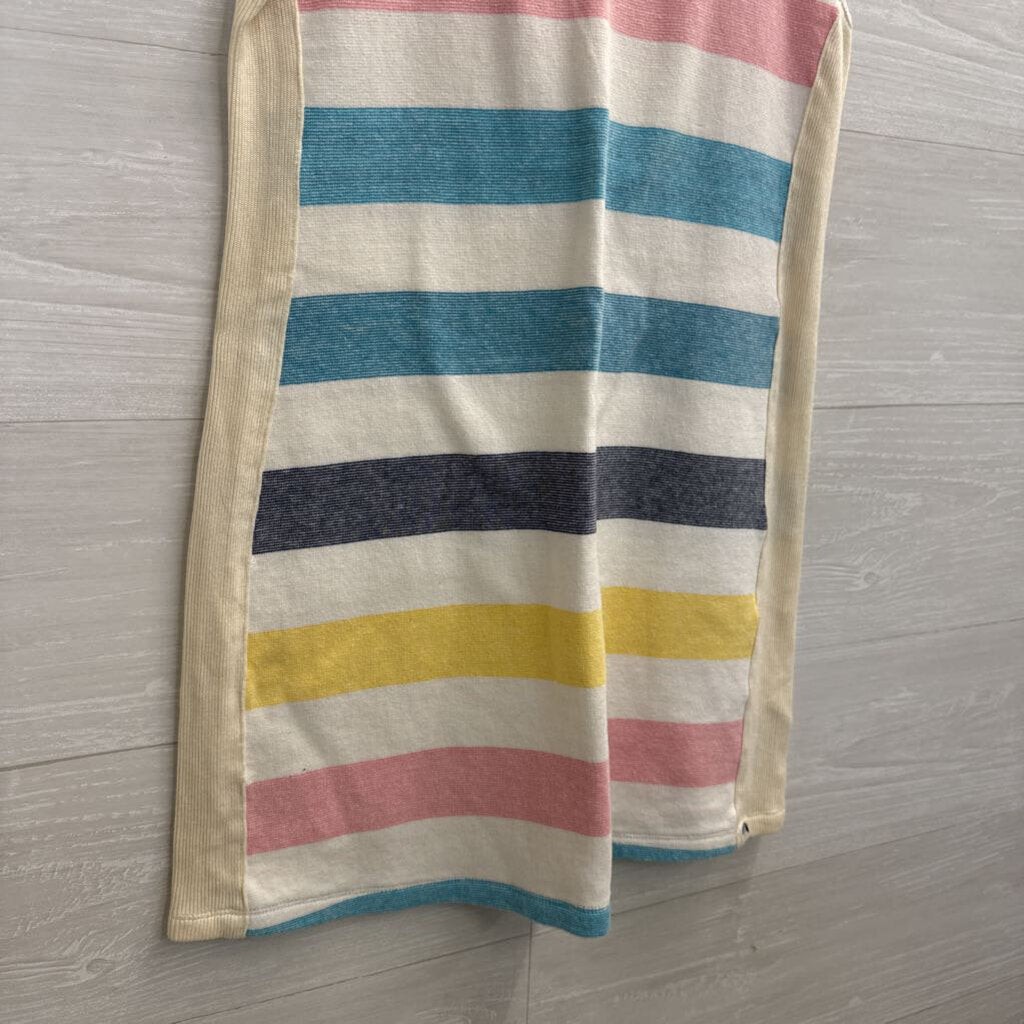 Splendid x Gray Malin White/ Multi Striped Sleeveless Dress Extra Small