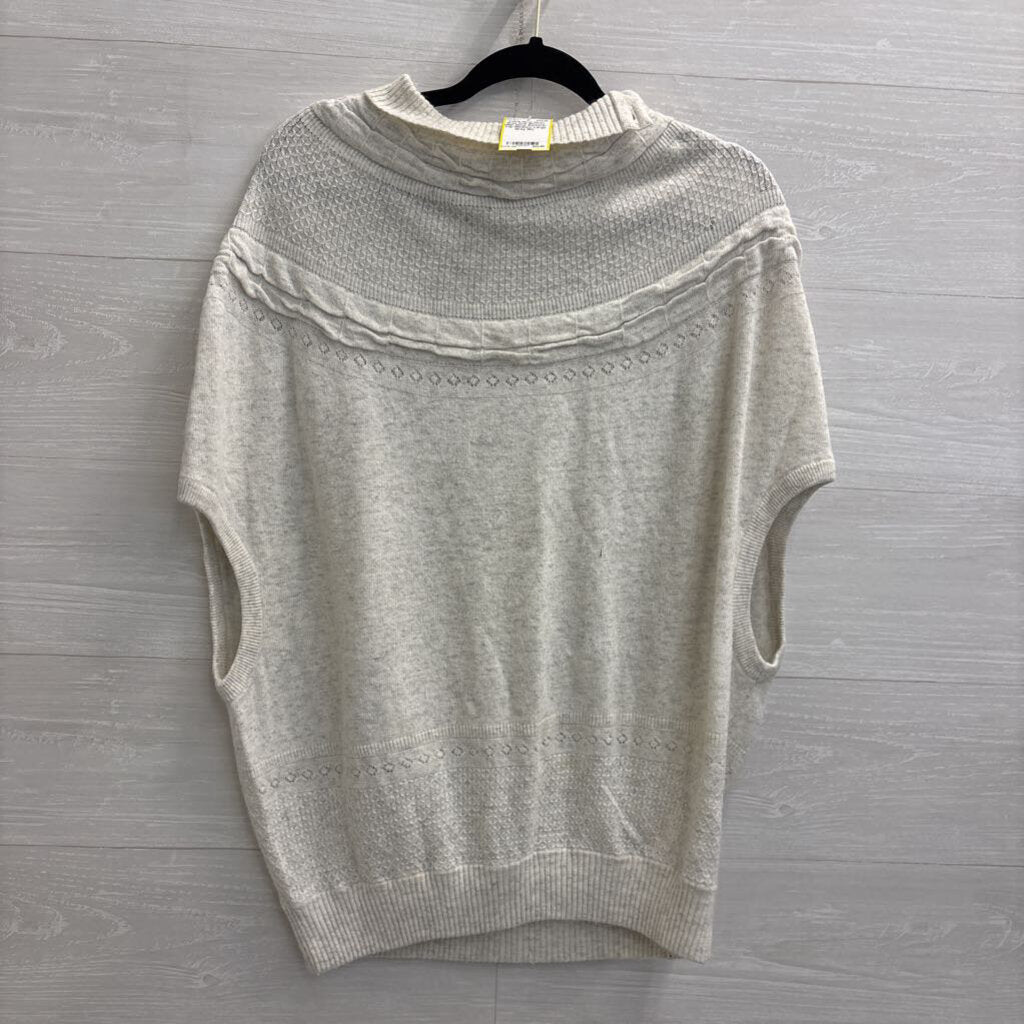 Moth Grey Knit Slouchy High Neck Sweater Top Medium/ Large