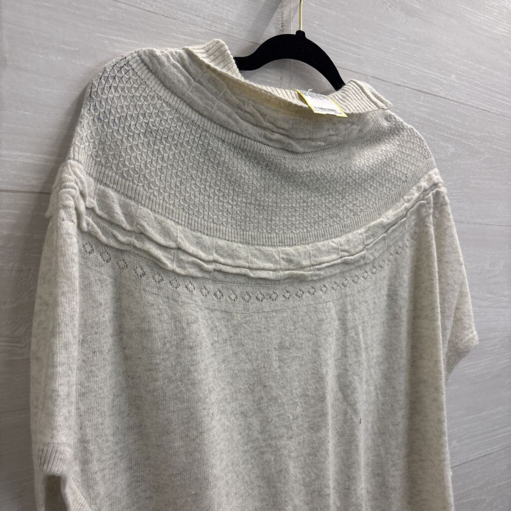 Moth Grey Knit Slouchy High Neck Sweater Top Medium/ Large