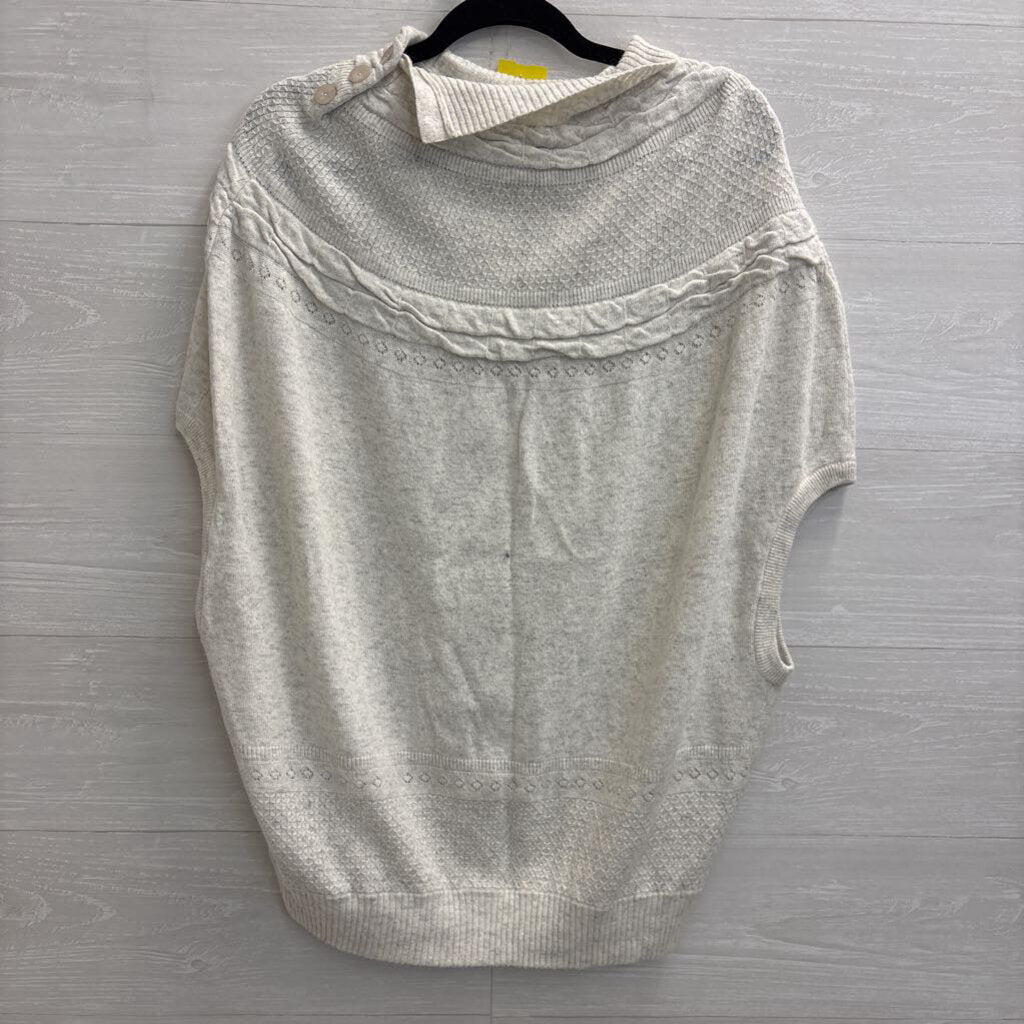 Moth Grey Knit Slouchy High Neck Sweater Top Medium/ Large