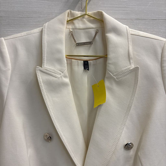White House Black Market White Double Breasted Blazer Jacket 8