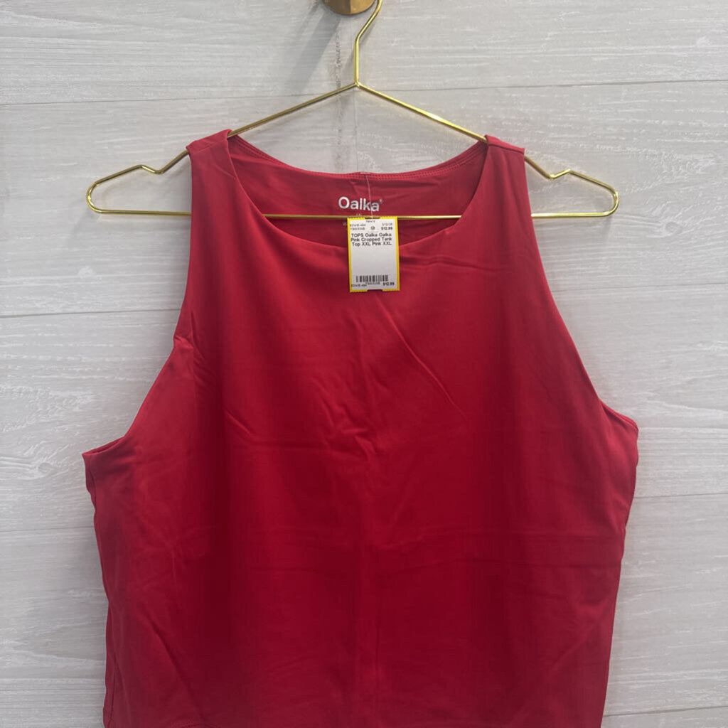 Oalka Pink Cropped Tank Top XXL
