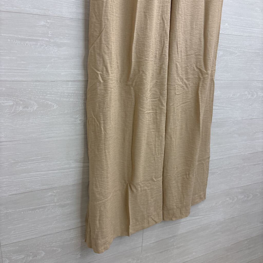H&M Brown Sleeveless Shift Midi Dress Medium