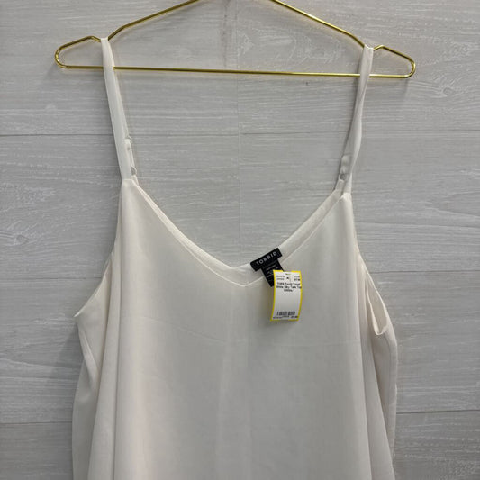 Torrid White Silky Tank Top 1