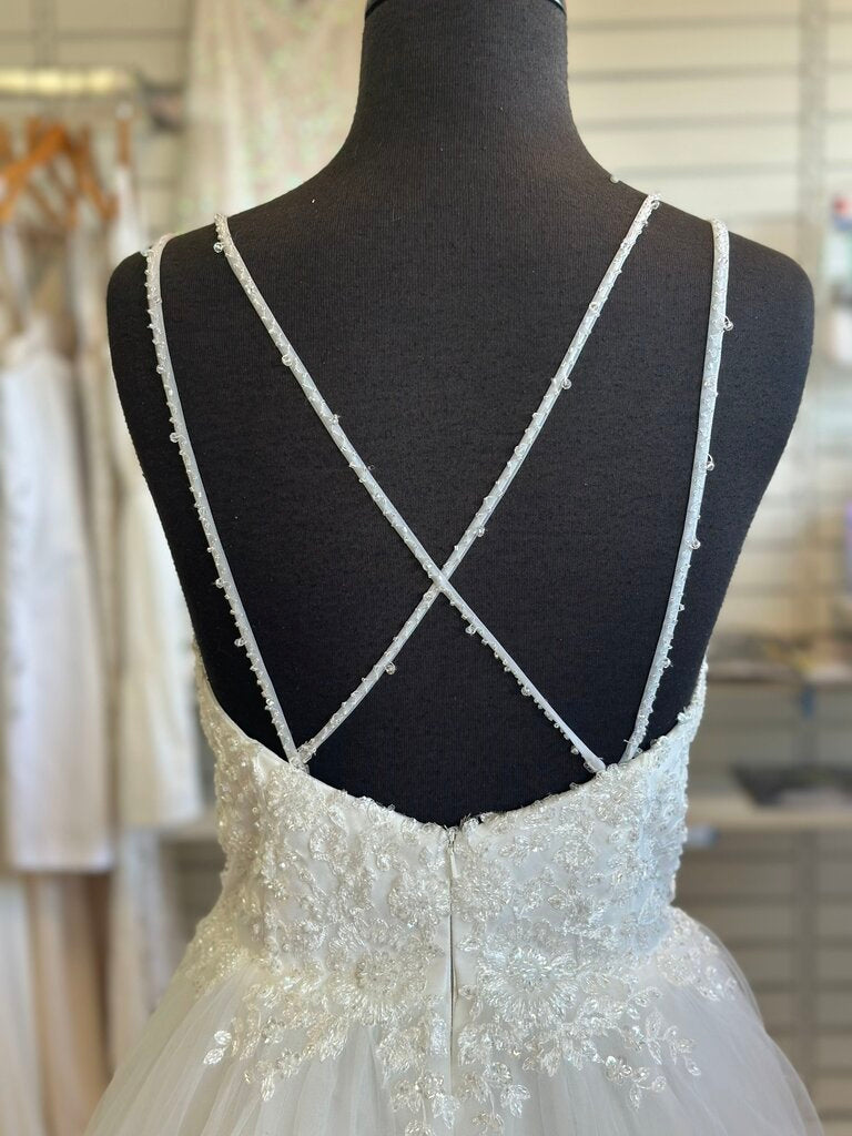 Dave & Johnny Beaded Top Ballgown 14