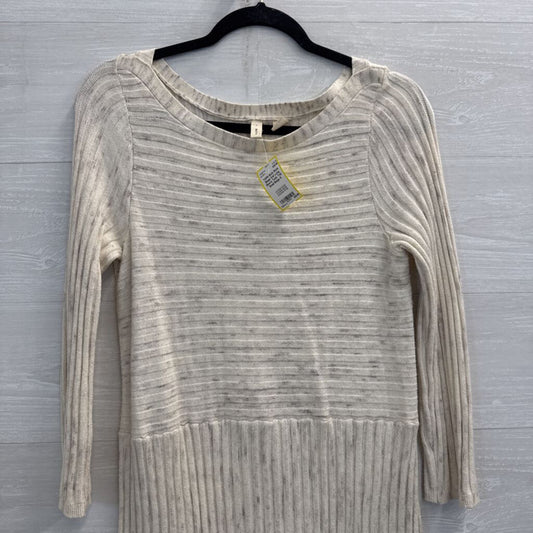 Moth Beige Knit Long Sleeve Tunic Top Small