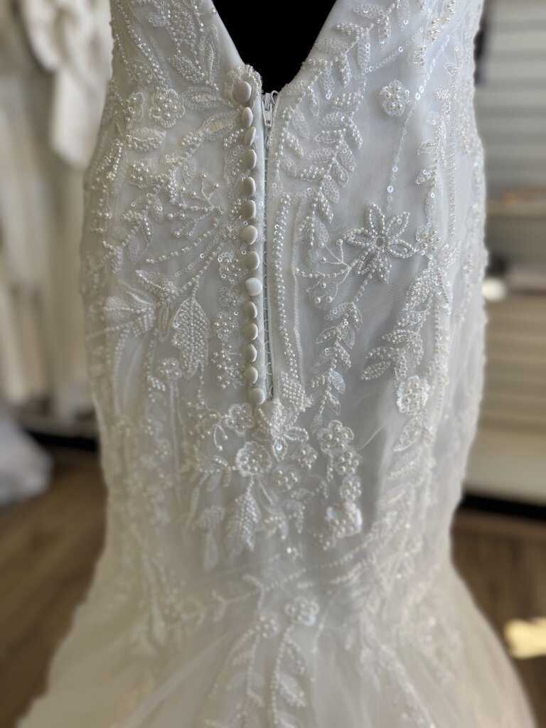 Christina Wu Fully Beaded Fit and Flare Wedding Dress 14