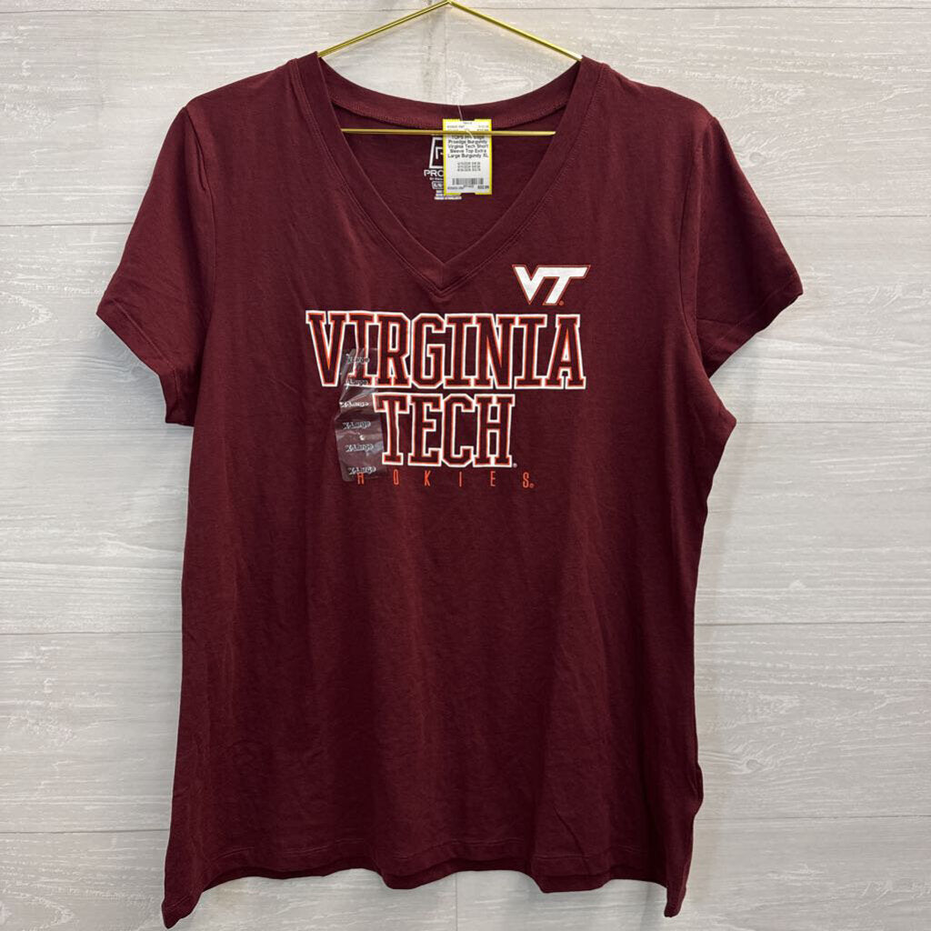 Proedge Burgundy Virginia Tech Short Sleeve Top Extra Large
