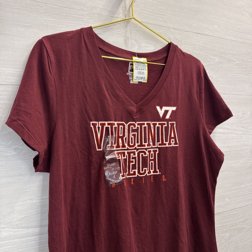 Proedge Burgundy Virginia Tech Short Sleeve Top Extra Large