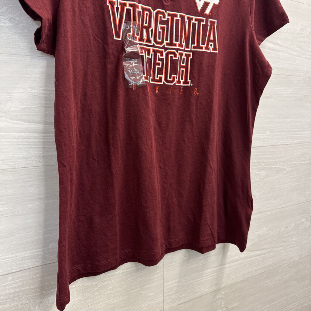 Proedge Burgundy Virginia Tech Short Sleeve Top Extra Large
