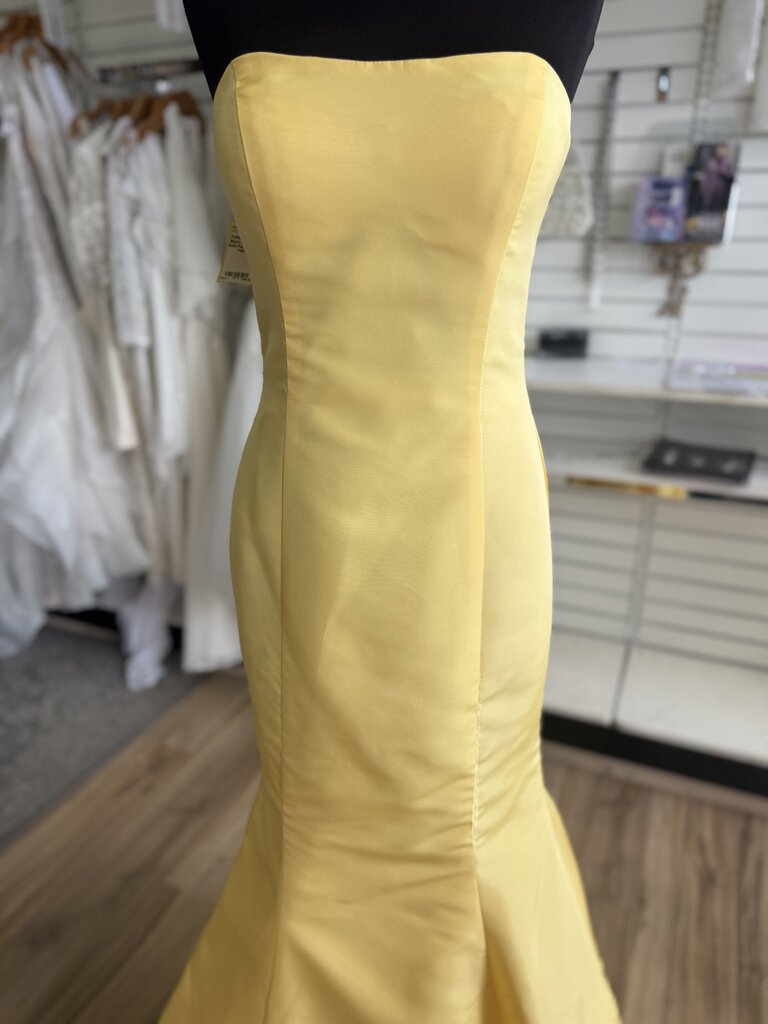 Sherri Hill Strapless Satin Formal Dress 6