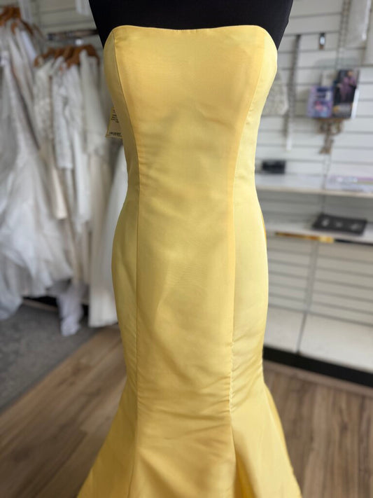 Sherri Hill Strapless Satin Formal Dress 6