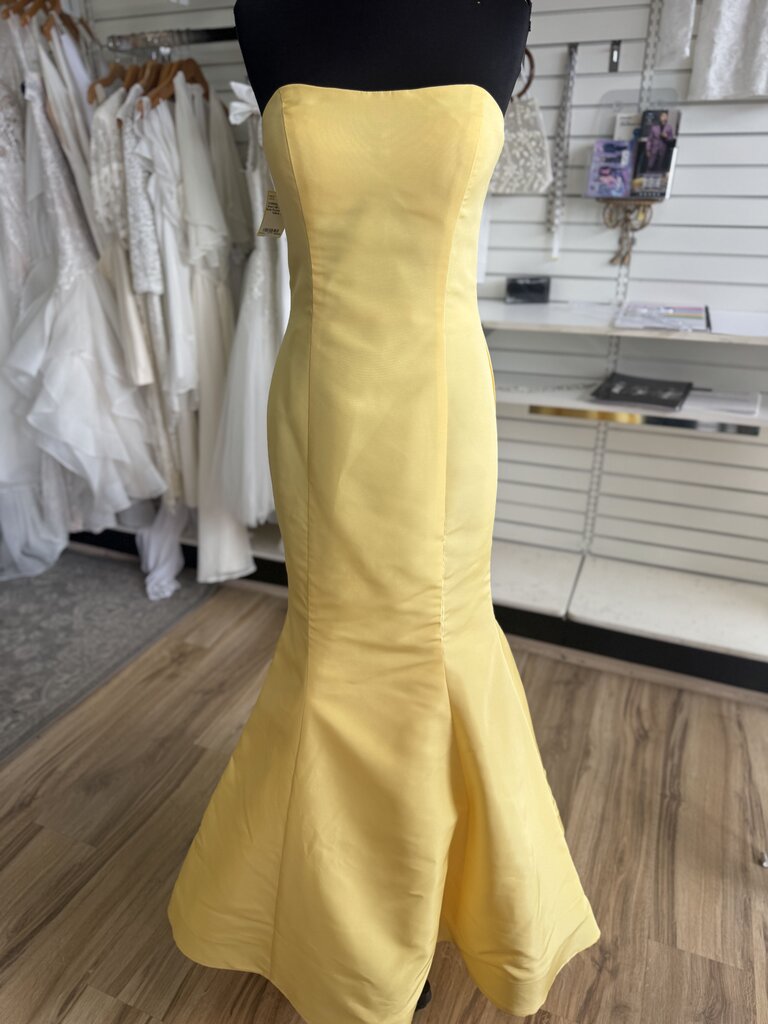 Sherri Hill Strapless Satin Formal Dress 6