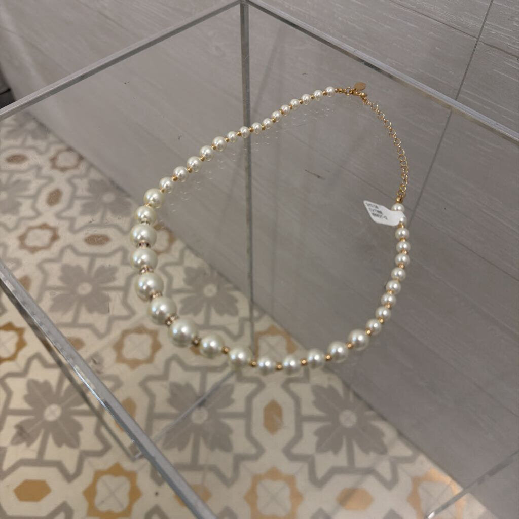 Pomina Pearl/ Gold Necklace