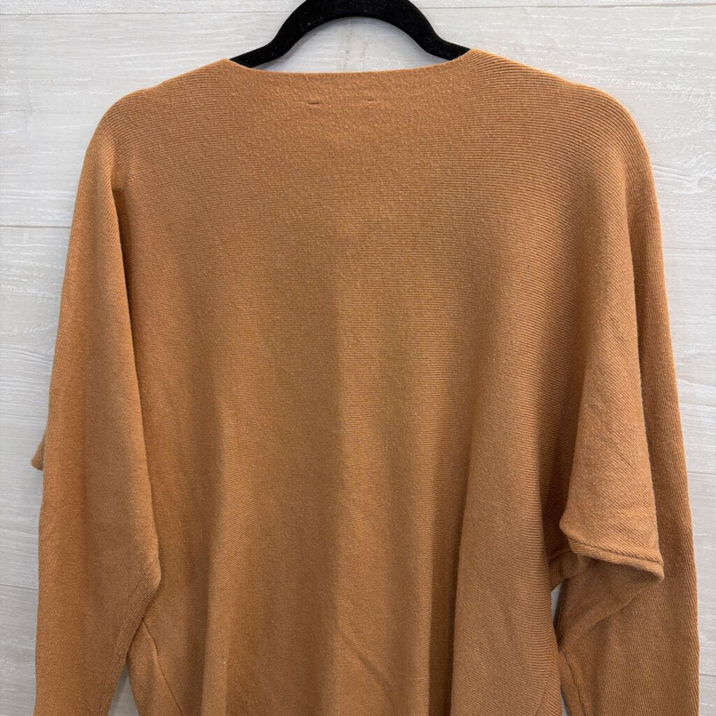 Vila Milano Brown/ Silver Studded Star Knit Long Sleeve Top Large