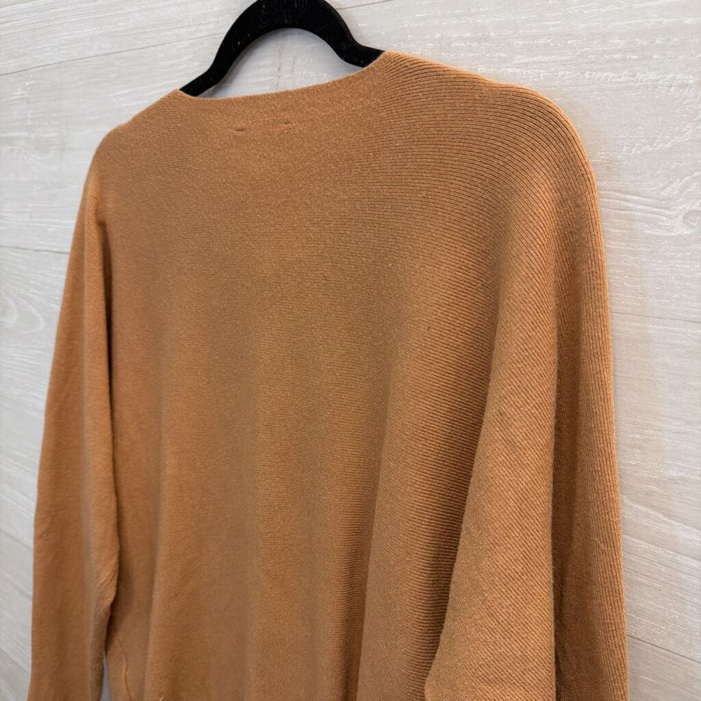 Vila Milano Brown/ Silver Studded Star Knit Long Sleeve Top Large