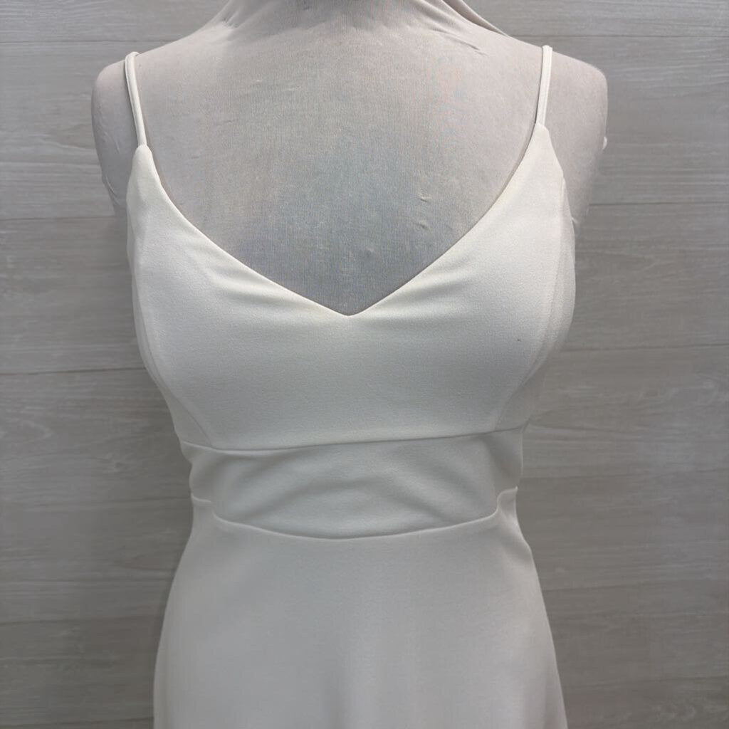 Lulus Ivory Mini Lace Back Dress Medium