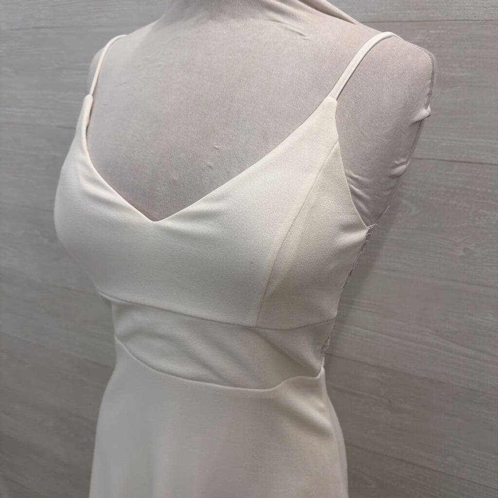 Lulus Ivory Mini Lace Back Dress Medium
