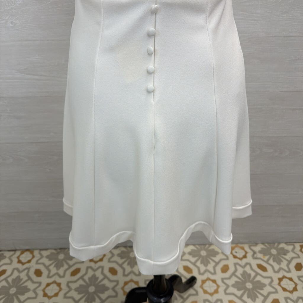 Lulus Ivory Mini Lace Back Dress Medium