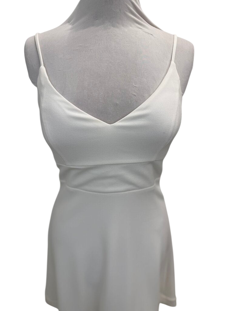 Lulus Ivory Mini Lace Back Dress Medium