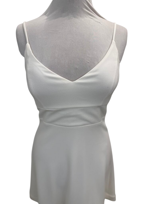Lulus Ivory Mini Lace Back Dress Medium