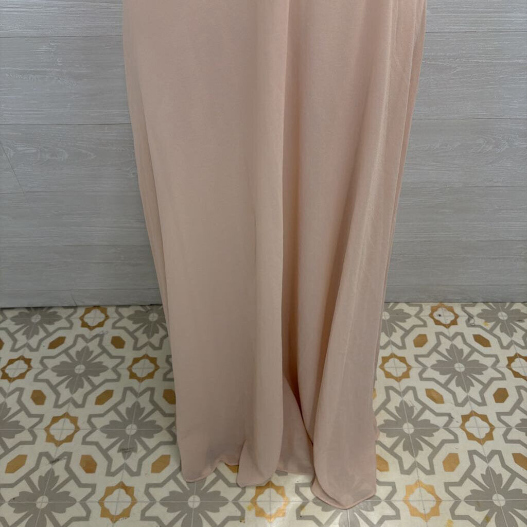 Lulus Blush Pink Lace Back Maxi Medium